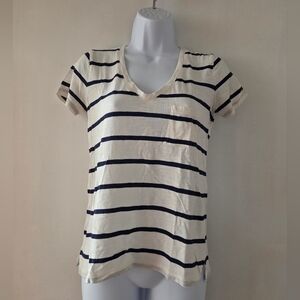 Madewell Striped V-Neck Women's Top XS